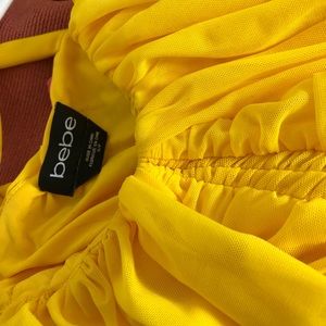 Bebe Yellow Dress S